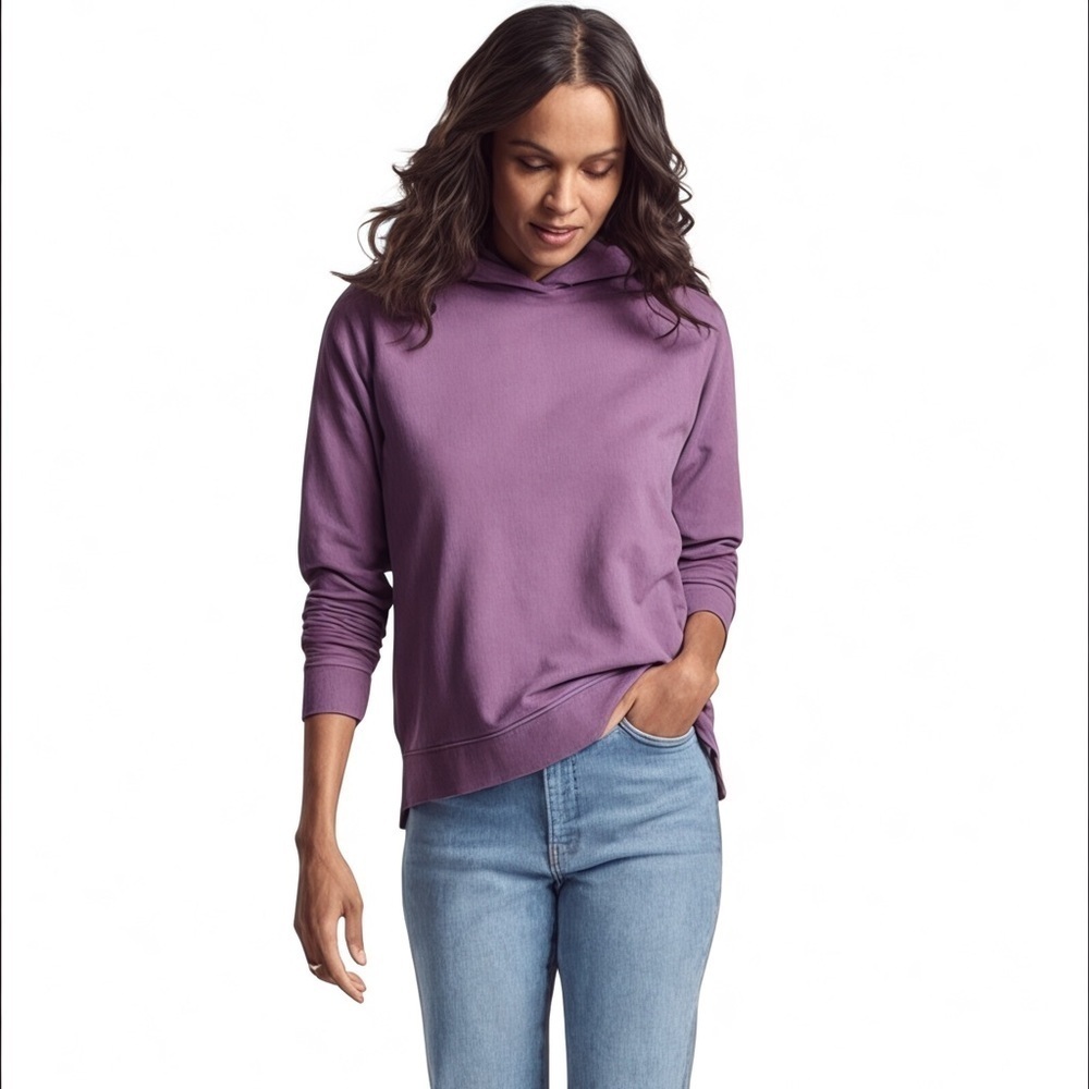 Peter Millar Women’s Lava Wash Aber Purple Relaxed Classic Hoodie Size Small